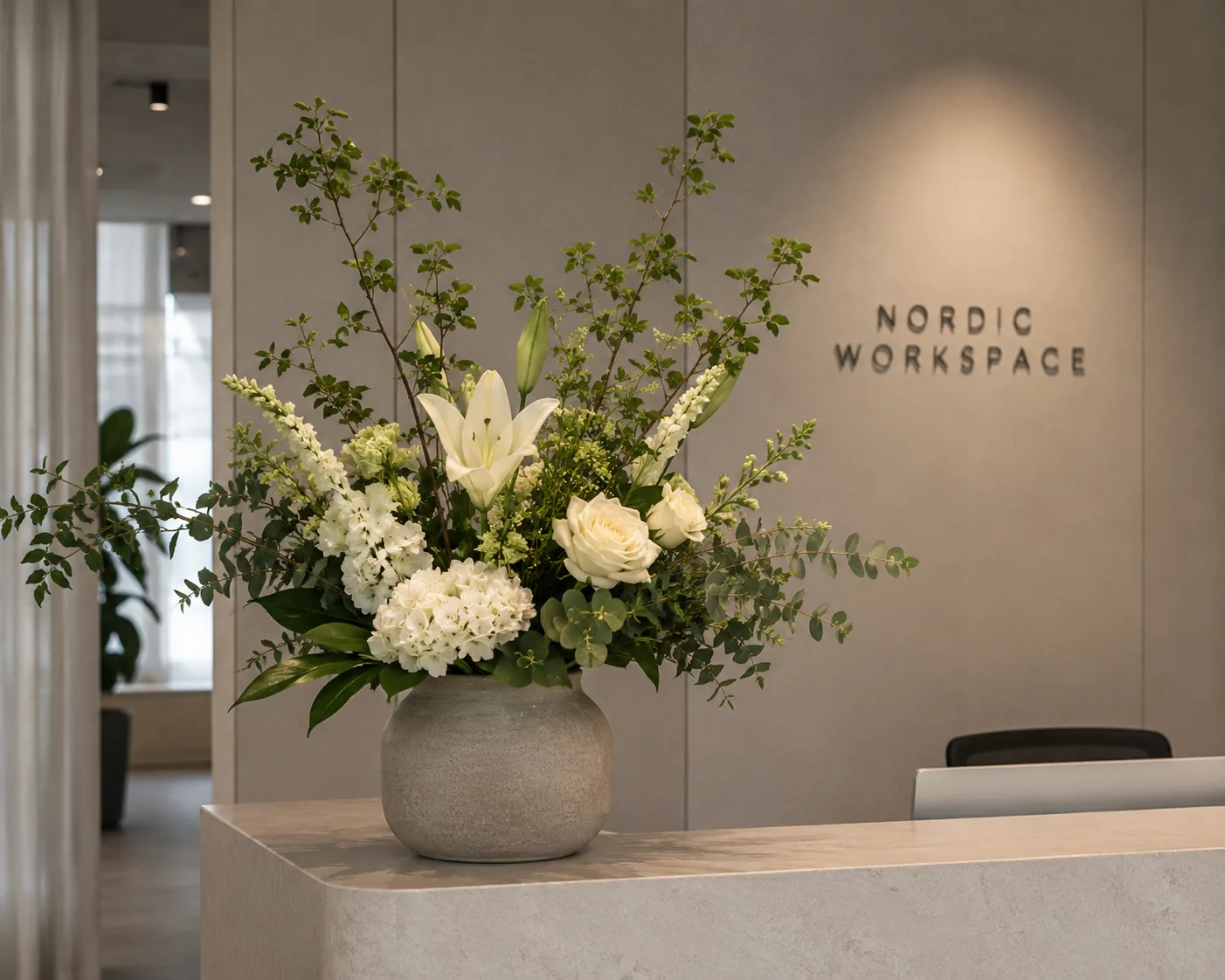 Elegance at reception — office · Flora Form, Östermalm, Stockholm
